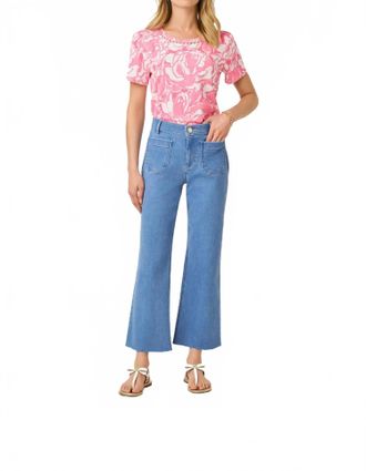 Lilly Pulitzer Harleen High Rise Crop Jeans In Rosanna Wash