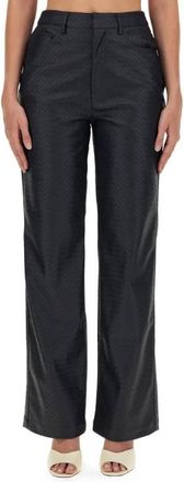 Rotate Straight-Leg Braided Pants