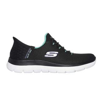 Skechers Mens Summits - Diamond Dream slip-in vrijetijdsschoenen (Zwart/Turkoois)