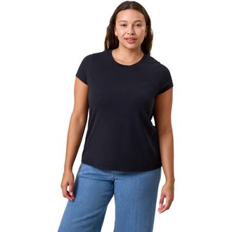 Kindred Bravely Slim Fit Modal Crewneck Nursing T-shirt in Black at Nordstrom, Size X-Large Short