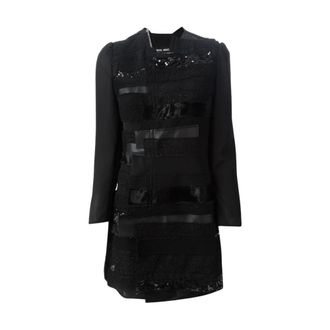 Junya Watanabe Parkas, female, Black, Size: L Patchwork Coat