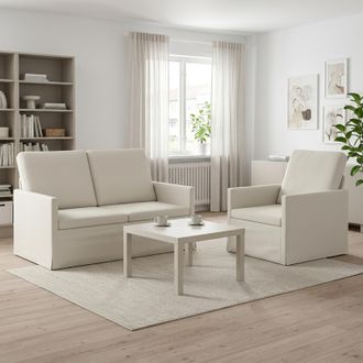 vidaXL Set Di Divani 2 Pcs Crema Velluto (v) Vidaxl
