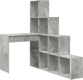vidaXL Vidaxl - Scrivania Ad Angolo Grigio Cemento 101,5 X 149,5 X 149,5 Cm