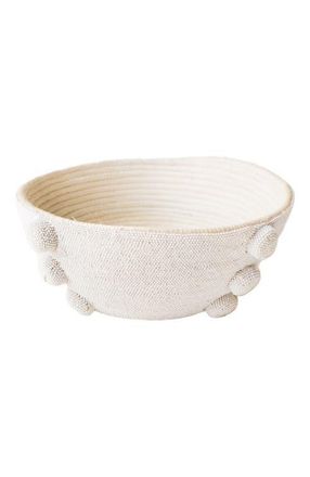 Indego Africa Beaded Bowl in White at Nordstrom