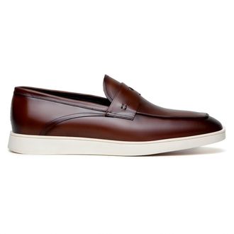 Belvedere Mens Maurizio Hybrid Penny Loafer In Cognac
