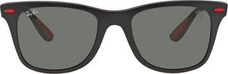 Ray-Ban Scuderia Ferrari Green Square Unisex Sunglasses RB4195M F60271 52