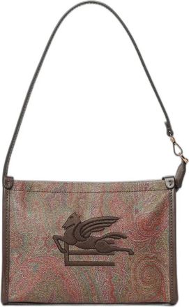 Etro Pochette Arnica con dettaglio Pegaso - - Bags - Donna - Marrone - ONE SIZE