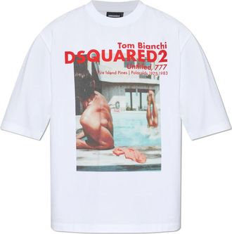 Dsquared2 Hombre, Camisetas, Blanco, Talla: XL