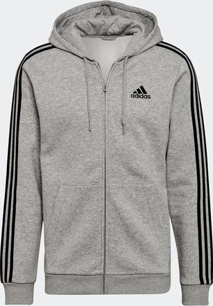 adidas Mens adidas Essentials Fleece 3-Stripes Full-Zip Hoodie
