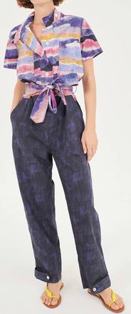 Chufy Shabba Organic Cotton Jumpsuit In Kaia Navy