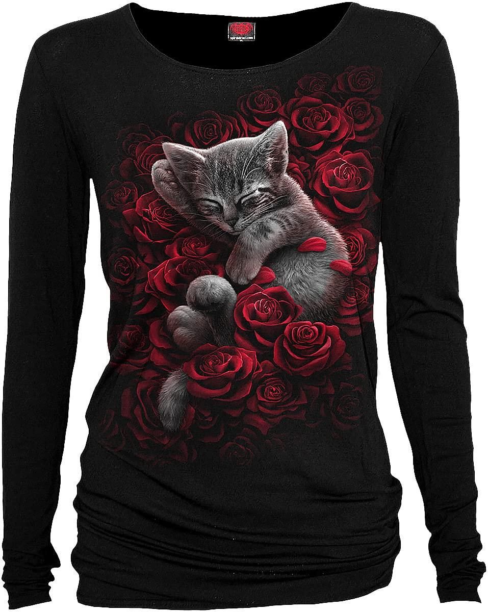 Spiral Blood Rose Mütze Schwarz – Gothic, Romantik, Aus Baumwolle Mit Elasthan, Hoher Tragekomfort