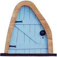 OEM Puerta De Hadas En Miniatura Para Jard&iacute;n, &Aacute;rbol De Hadas, Adorno Para Puerta O Ventana, Escultura Decorativa Para Jard&iacute;n, Arte Para Patio, 1 Pieza (az