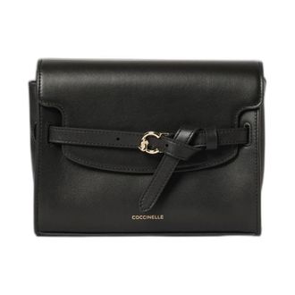 Coccinelle Sabine Mini Schoudertas - Dames - Tassen - Zwart - Maat: ONE Size Katoen