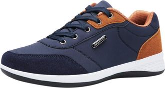 Generic Sport Shoes for Men UK, Walking Trainers Lace Up Trekking Shoe Breathable Running Shoes Flat Bottom Outdoor Shoe Slip-Resistant Trekking Trainer Comfo