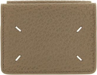 Maison Margiela Compact Wallet - Heren - Accessoires - Grijs - Maat: ONE Size Zijde