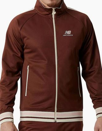 New Balance Mens New Balance Athletics 70s Run Track Jacket - Brown - Size: 38/Regular