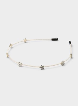 Simons Womens Crystal mini-flower headband