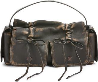Acne Studios Multipocket Washed Leather Bag in Dark Brown/beige at Nordstrom