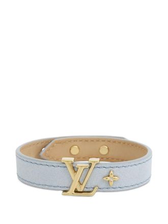 Louis Vuitton 2021-2025 Leather LV Iconic Bracelet costume bracelet - Blu