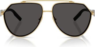 Dolce & Gabbana Sunglasses Dg2315 02/87 Gold/Dark Grey Men