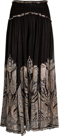 Zimmermann Dream Burnout Printed Silk Maxi Skirt - Multi Print - 00 (UK 6 / XS)