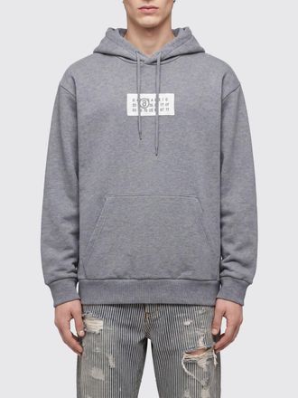Maison Margiela Felpa con cappuccio in cotone con Numeric Logo