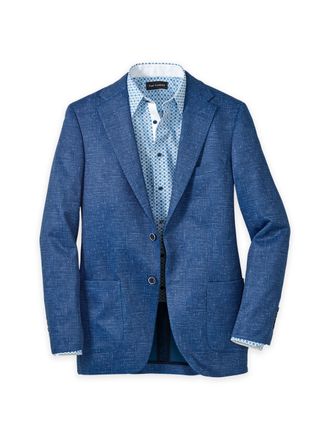 Paul Fredrick Knit Soft Touch Single Breasted Notch Lapel Sport Coat