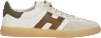Hogan White Cool Suede-Blend Sneakers