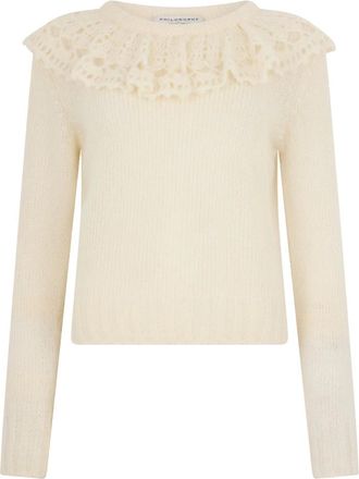 Philosophy di Lorenzo Serafini Truien & Vesten, Dames, Beige, L, Trui met ronde hals