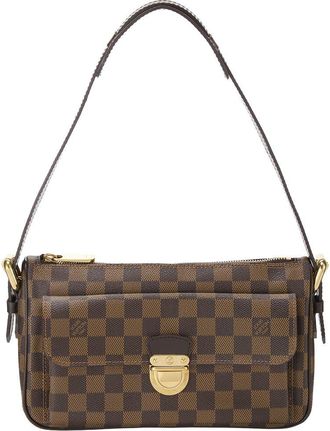 Louis Vuitton Brown Damier Ebene & Leather Ravello Gm (Authentic Pre-Loved)