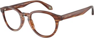 Giorgio Armani Vierkant Optisch Montuur - Heren - Brillen - Bruin - 50 MM - Accessoires
