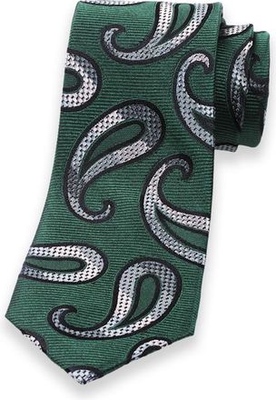 Paul Fredrick Paisley Woven Silk Tie