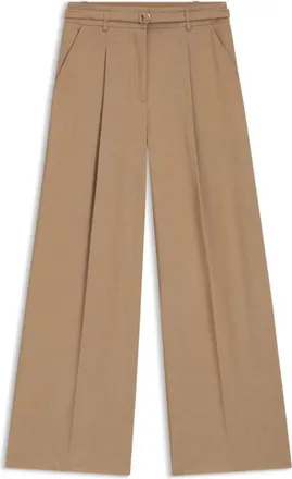 HUGO BOSS Buckled-belt trousers with pleat front