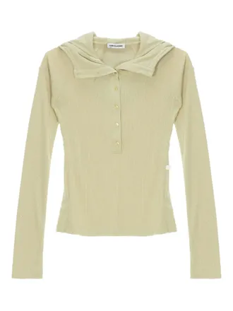 Low Classic button-up hoodie - women - Polyester/Elastane/Viscose - M - Green