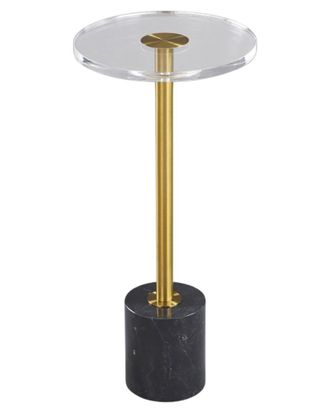 Sagebrook Home 21In Elisia Acrylic & Marble Accent Table