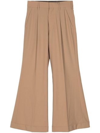 Kolor High waist flared broek - Bruin