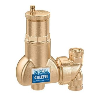 Caleffi Desaireador Para Tubos Verticales Con Conexiones Roscadas Hembra Caleffi 551705-551706 3/4
