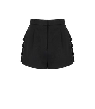 Elisabetta Franchi SHORTS NERO CON BALZE ELISABETTA FRANCHI