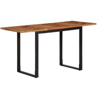 vidaXL Mesa De Comedor 140x70x75 Cm Madera Maciza Acacia