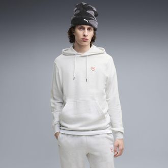 Puma Felpa con cappuccio in pile Essentials Elevated da uomo, Abbigliamento, Bianco, XXL