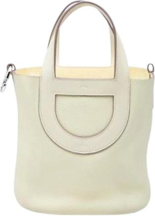 Herm&egrave;s Pre-owned Vintage Tote Bag - Dames - Vintage Shopper - Wit - ONE Size - Leer - Vintage