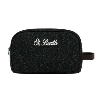 MC2 Saint Barth Westwood Cosmetic Bag - Heren - Tassen - Zwart - Maat: ONE Size Wol