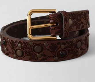 Dolce & Gabbana leather embossed belt