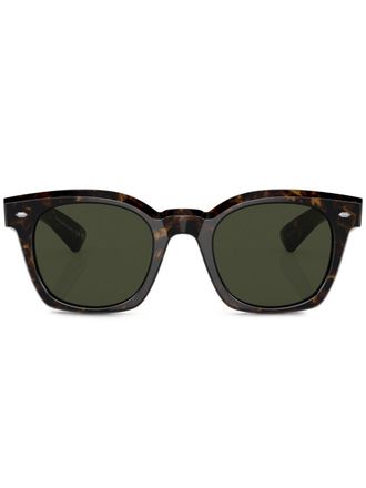 Oliver Peoples Occhiali da sole squadrati Merceaux - Verde