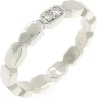 Chanel Platinum 950 Band Ring (Pre-Owned)