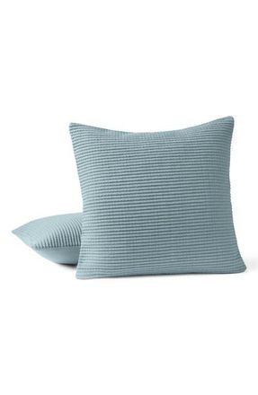 Coyuchi Marshall Organic Cotton Throw Pillow Cover in Tidal at Nordstrom