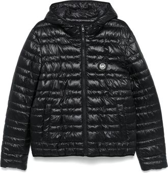 Michael Kors Zwarte Hooded Puffer Jas - Heren - Winterjassen - Zwart - L - Polyester - Jassen