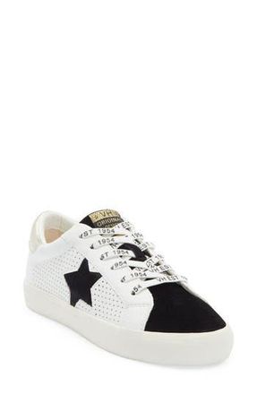 Vintage Havana Gadol Perforated Leather Sneaker in Black/white Multi at Nordstrom Rack, Size 8.5