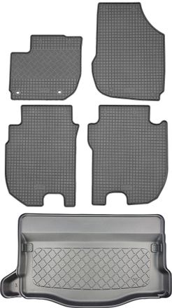 OEM Ford Jazz Iv Hybrid / Jazz Crosstar Hybrid E-hev Hatchback (5 Puertas) Desde Junio De 2020. Juego: Alfombrillas De Goma Para Coche + Alfombrilla Para 