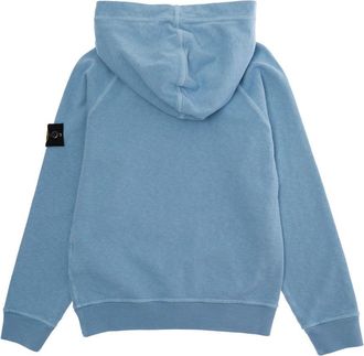 Stone Island Boys Crewneck Sweatshirt Light Blue Cotton Hoods & Sweatshirts